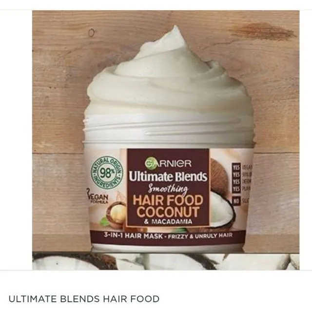 My favourite Garnier Hair Food is Coconut and Macadamia: it