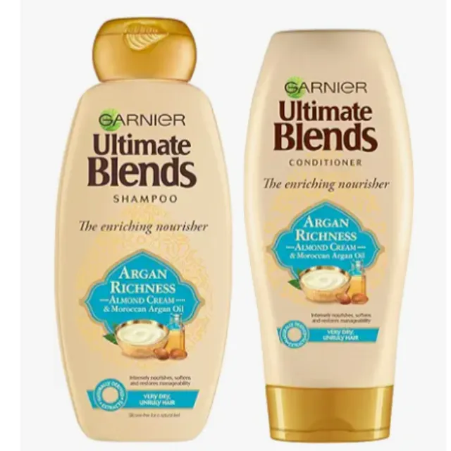 The Garnier Ultimate Blends Shampoo and Conditioner Set with