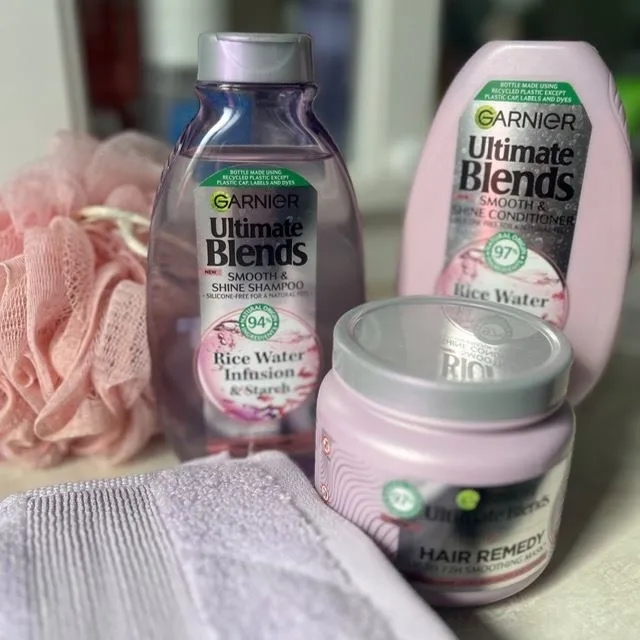 I recently tried the Garnier Ultimate Blends Rice Water