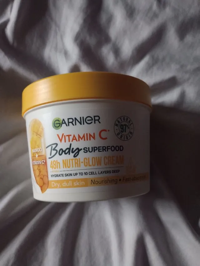💜♥️  Garnier Mango and vitamin C body superfood.   Couldn't
