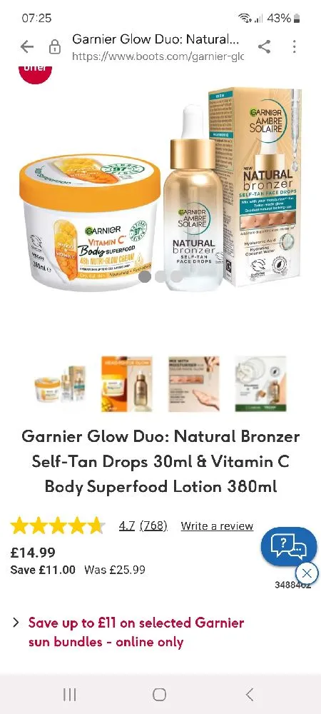 Hi, lots of garnier products on offer at boots at the minute