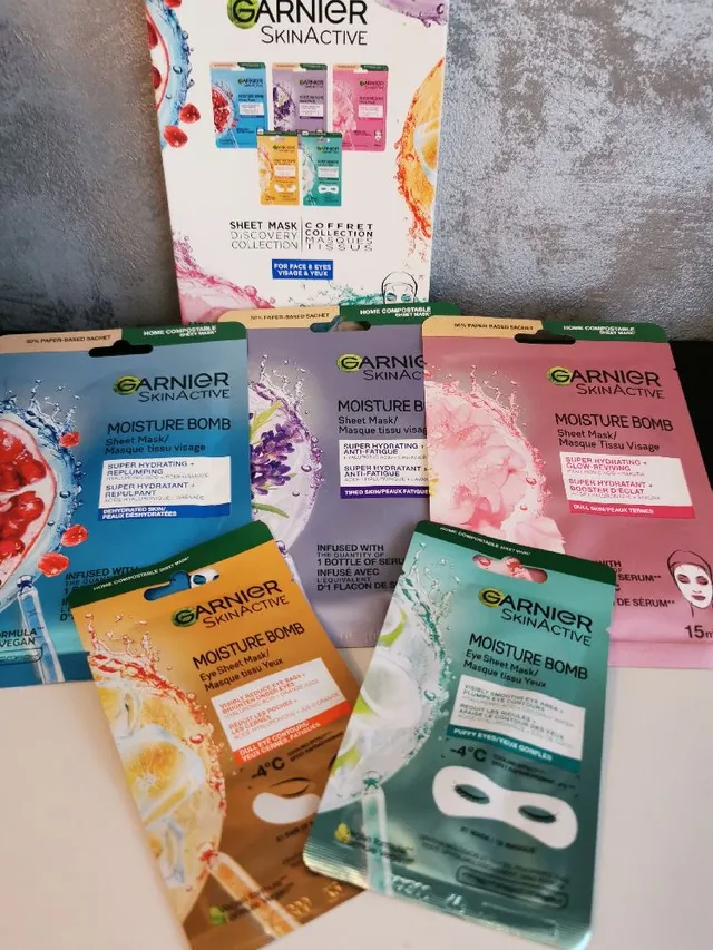 I received these Garnier Self Care collection Sheet Mask for