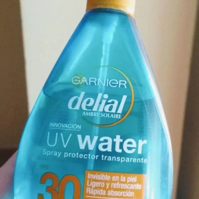 Uv water is light, transparent, does not leave a mark on the