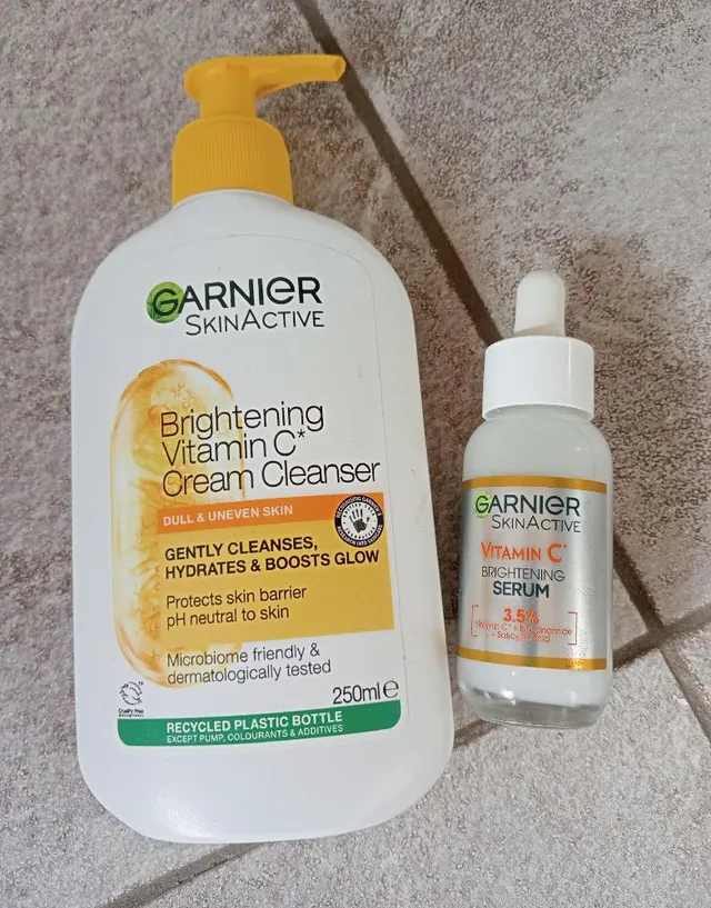 Vitamin C Brightening Cleanser is amazing and I follow with