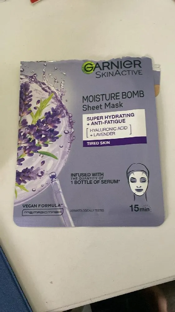 So I used this Moisture Bomb mask last night. Besides the