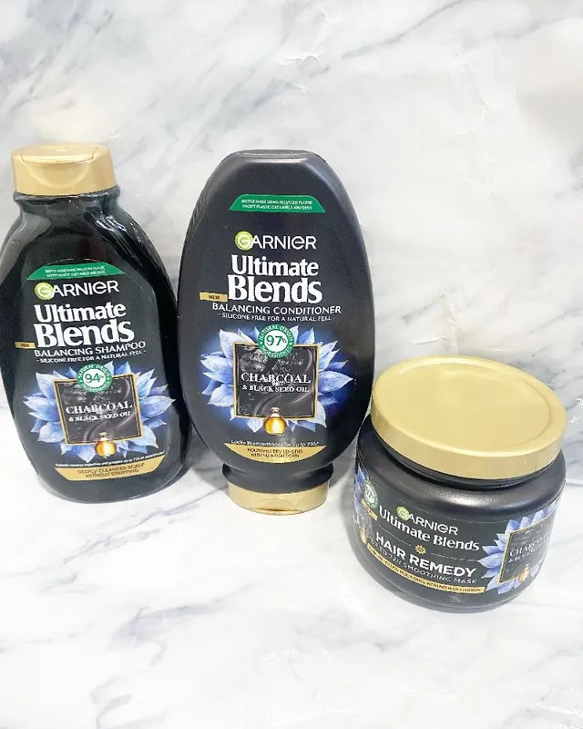 Loved trying out the Ultimate Blends Charcoal hair care