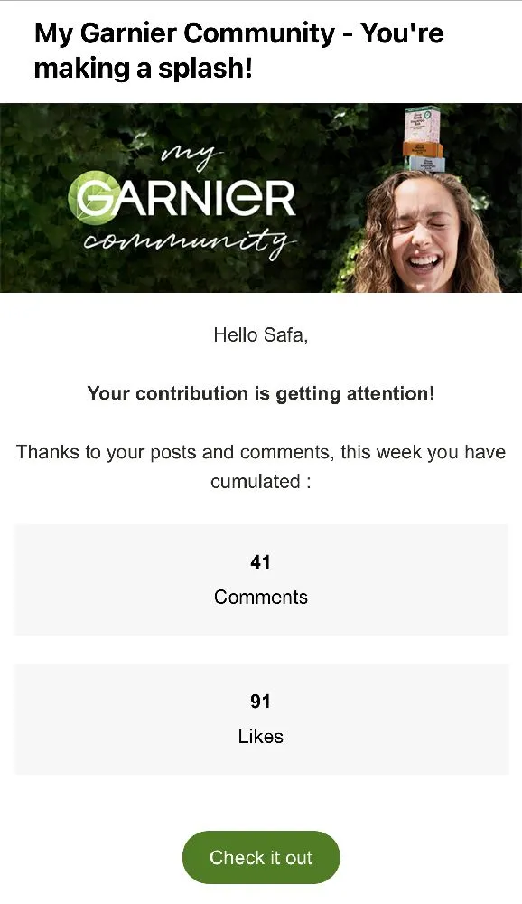 Weekly round up 💚 Thank u Garnier family for liking and