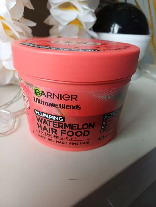 Garnier Watermelon 3 in 1 multi use Hair Mask contains