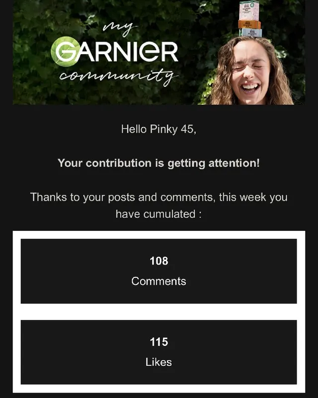 Thank you Garniers 💚