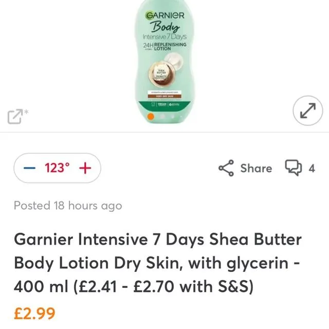 Great price for a great body lotion , even better on S&amp;S