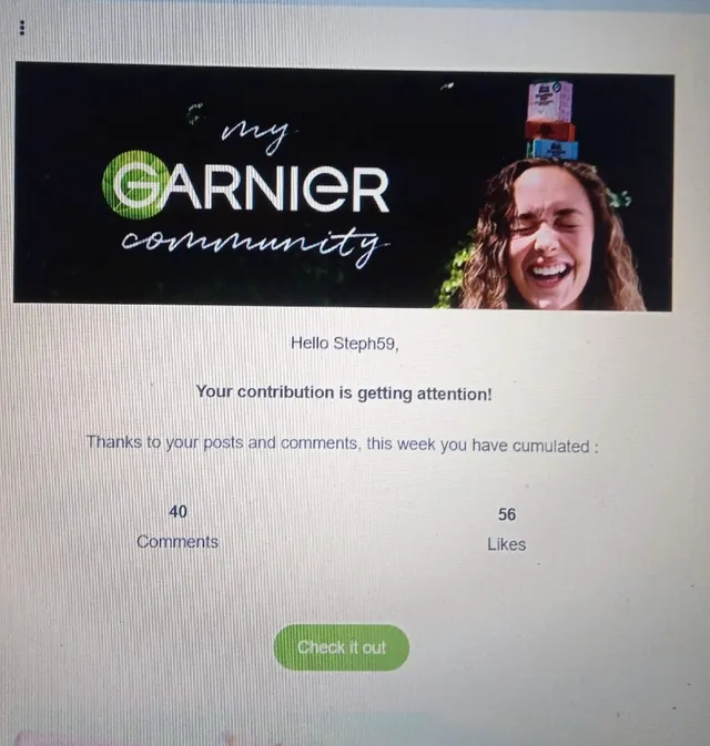 Thank you for the update Garnier Community x