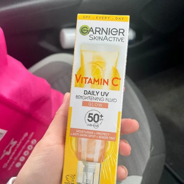 Bought the Garnier daily UV brightening fluid (glow version)